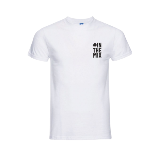 T-shirt "InTheMix" manica corta bianca