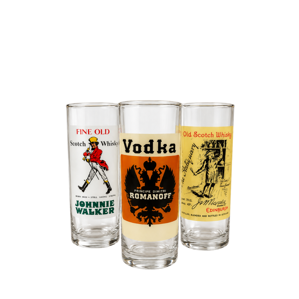 Set bicchieri vintage