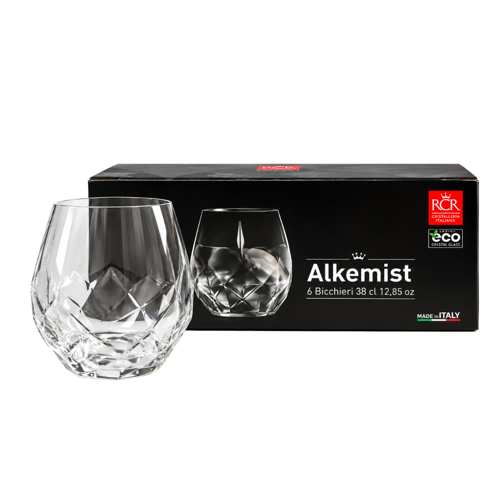 Set 6 Bicchieri RCR Alkemist Tumbler 38 cl in Cristallo Luxion