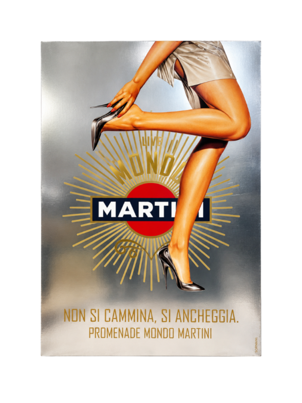 Poster Vintage Martini – “Non Si Cammina, Si Ancheggia”