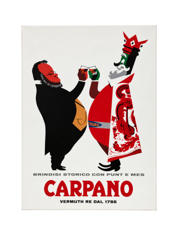 Tela Vintage Carpano – “Brindisi Storico con Punt e Mes”