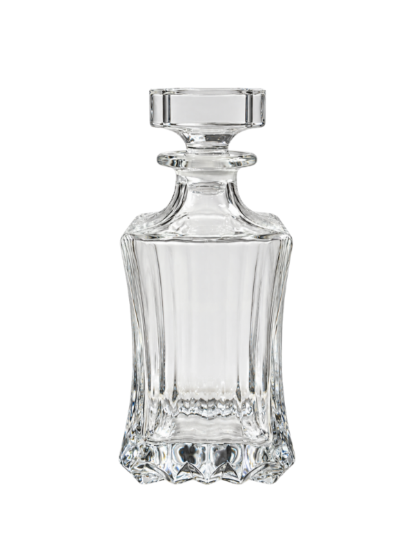 Decanter in Cristallo con Tappo Geometrico